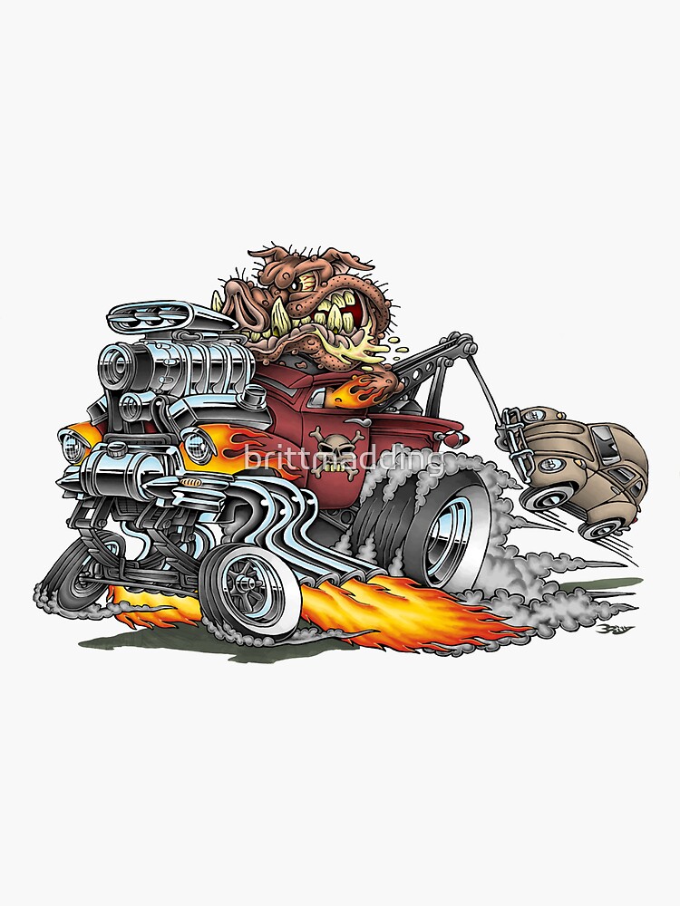 Porky S Tow Gasser Sticker For Sale By Brittmadding Redbubble