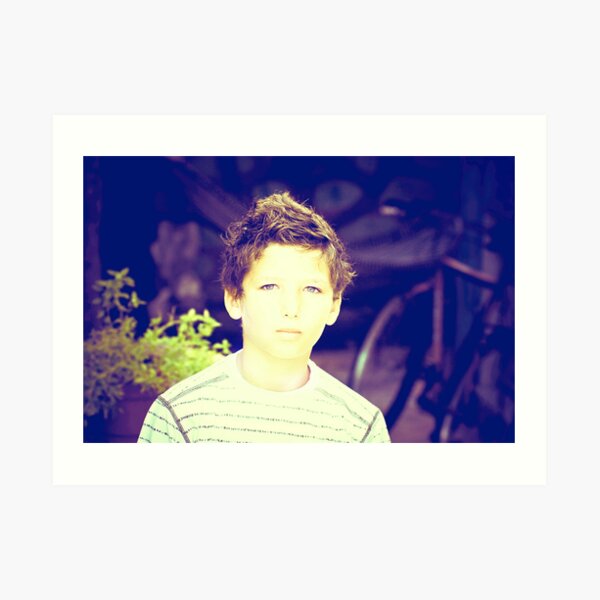 SHY BOY....! Art Print