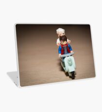 Marty and Doc Brown ride a Scooter Laptop Skin