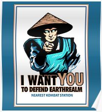 I Want YOU For Kombat Poster