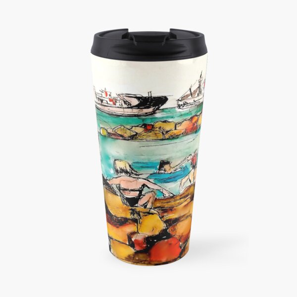 Limassol Beach Travel Mug