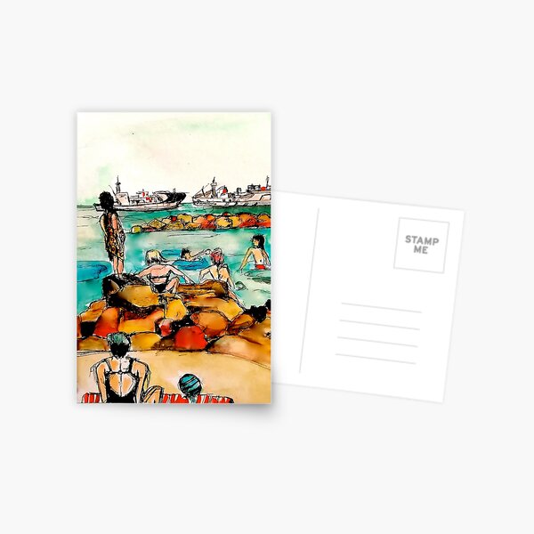 Limassol Beach Postcard