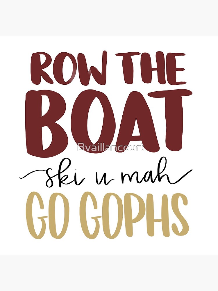 Row the Boat Ski U Mah Go Gophs Tote Bag