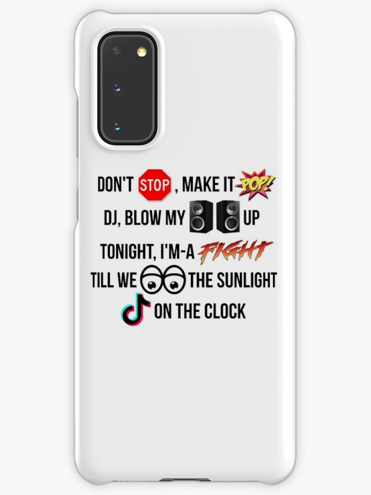 Funny Kesha Tik Tok Lyrics Case Skin For Samsung Galaxy By Blankasdesigns Redbubble