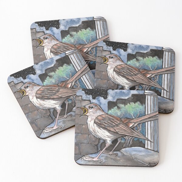Item preview, Philomel-watercolor on 20 x 20cm watercolor paper designed and sold by crowleyronan123.