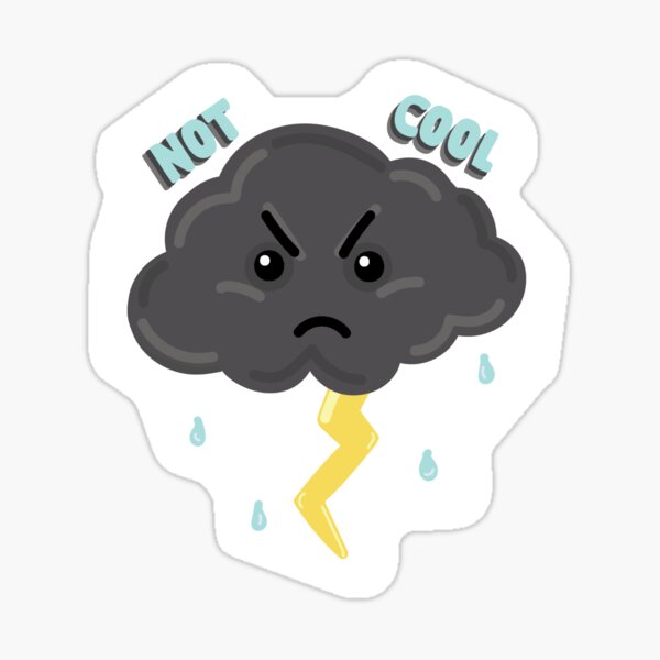 Stormy Cloud Stickers | Redbubble