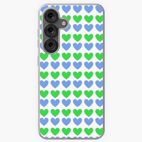 Item preview, blue and green hearts designed and sold by mdcreations.
