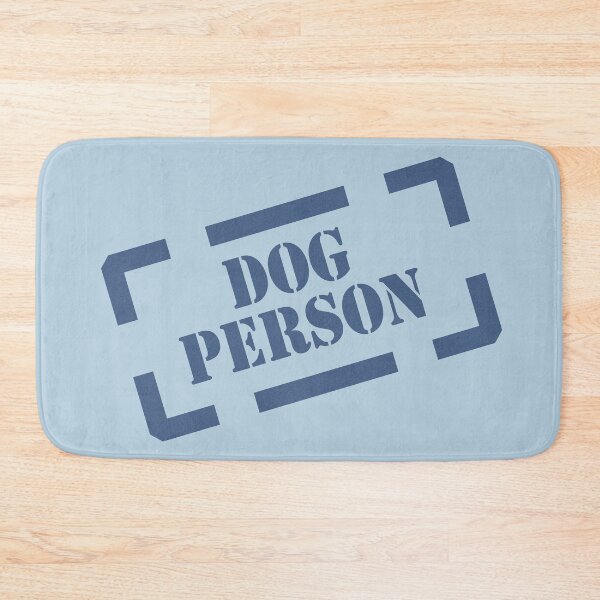 Item preview, Dog Person Stamp blue on blue designed and sold by Tillowin.