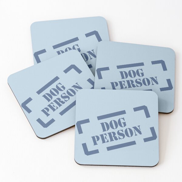 Item preview, Dog Person Stamp blue on blue designed and sold by Tillowin.