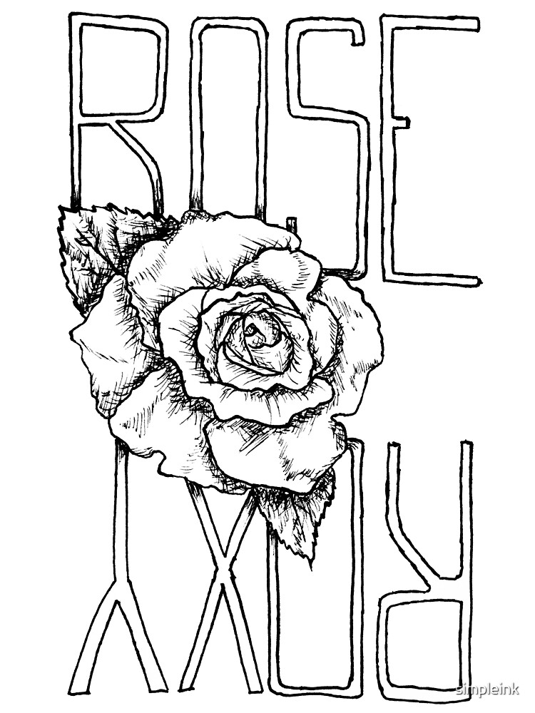 Thumbnail 3 of 3, Scarf, Rose from Roxy designed and sold by simpleink.