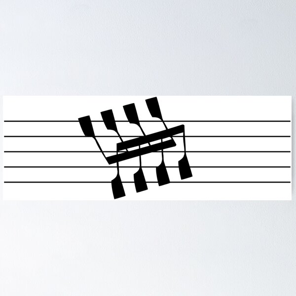 Item preview, Rowing and Music Notes 8 designed and sold by Tam-Ara.