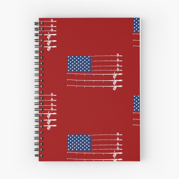 Item preview, Vintage Fishing Gift | Patriotic American Flag Fishing Poles designed and sold by ETIndustries.