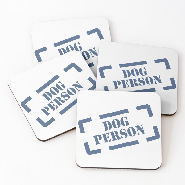 Item preview, Dog Person Stamp blue on white designed and sold by Tillowin.