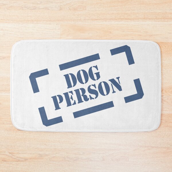 Item preview, Dog Person Stamp blue on white designed and sold by Tillowin.