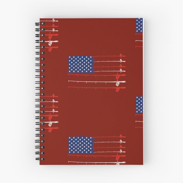 Item preview, Vintage Fishing Gift | Patriotic American Flag Fishing Poles designed and sold by ETIndustries.