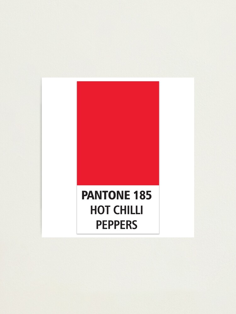 "Pantone Red hot chili peppers " Photographic Print by jhojho Redbubble