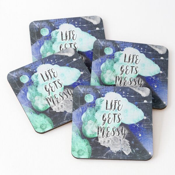 Item preview, life gets messy inspirational art.  designed and sold by John-Paul Sanders.