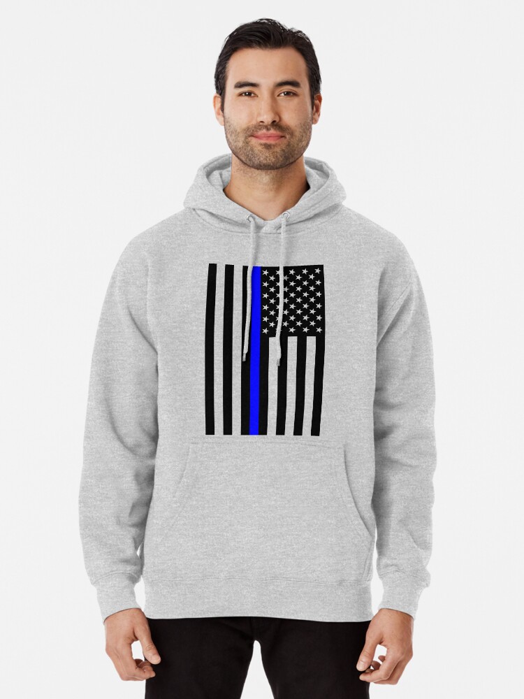 thin blue line pullover