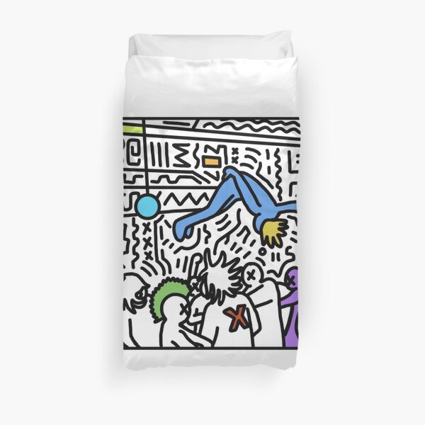 mourir dessin animé allumé Housse de couette