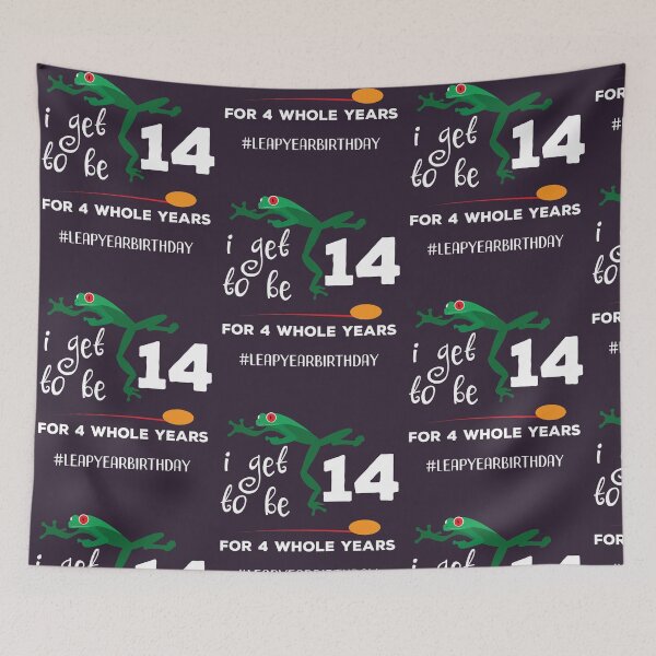Item preview, Funny Leap Year 56th Birthday Leapling I Get to Be 14 graphic designed and sold by doodabobs.