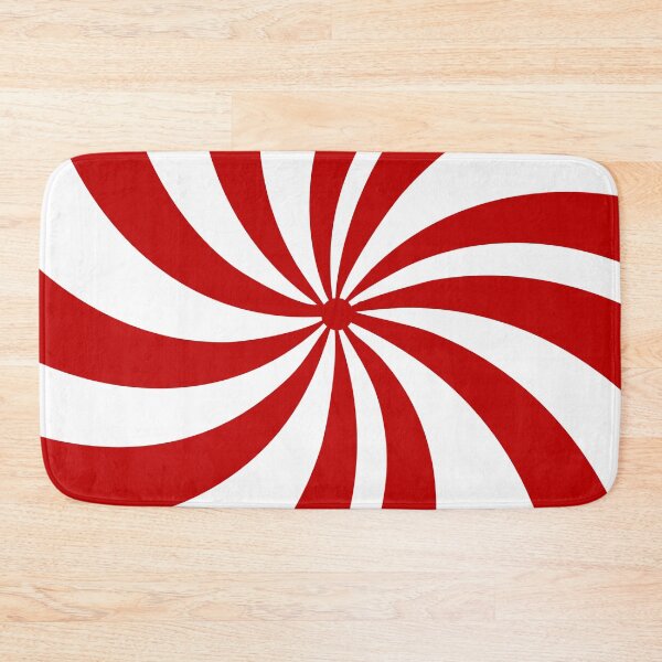 Item preview, ugliest 1980s Merry Xmas red white swirls Christmas Candy Cane  designed and sold by LEILA ART SPACE.