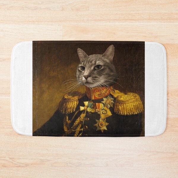 Item preview, Cat Military Portrait designed and sold by Husbandry.