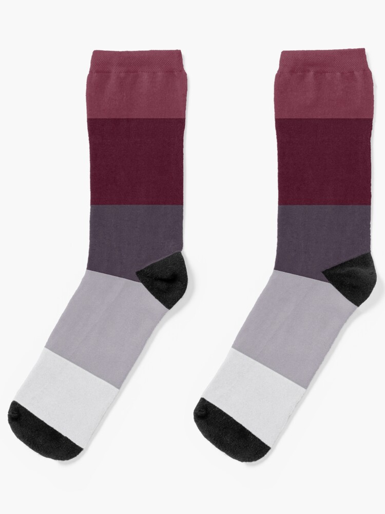 Preppy Trendy Winter Colors Ombre Grey Burgundy red plum stripes