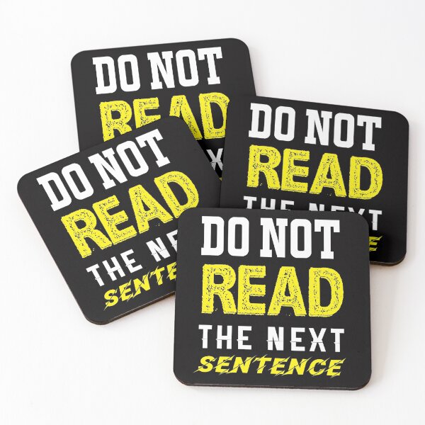 Item preview, Do Not Read The Next Sentence Design designed and sold by Tru-Bless Properties.