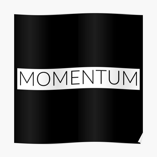 Momentum - The right moment - black & white Poster