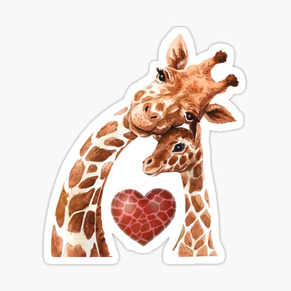 Giraffe Love Stickers Redbubble - fat giraffes roblox