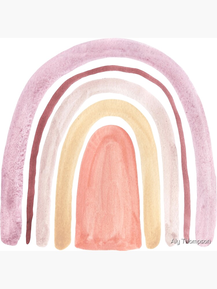 "Muted Rainbow" Art Print by alydittmer Redbubble