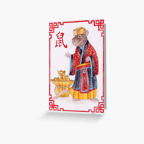 Year of the Rat 2020 Greeting Card