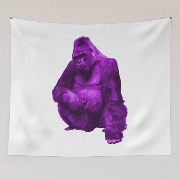 Artikelvorschau, Lila Gorilla-Grafik entworfen und verkauft von XplicitByNature.