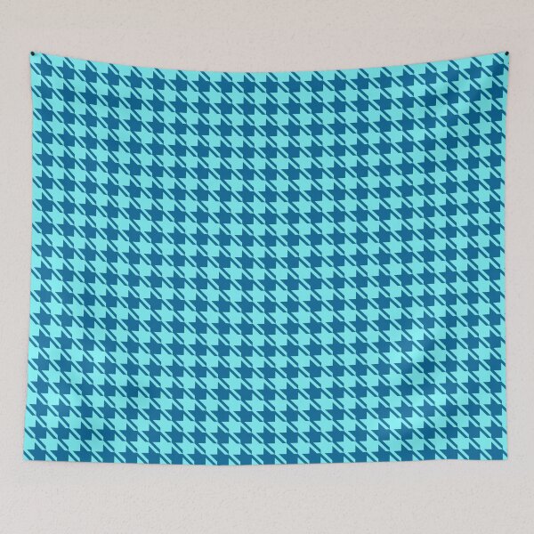 Item preview, Classic Blue Houndstooth Pattern - Fashion Design designed and sold by TMBTM.