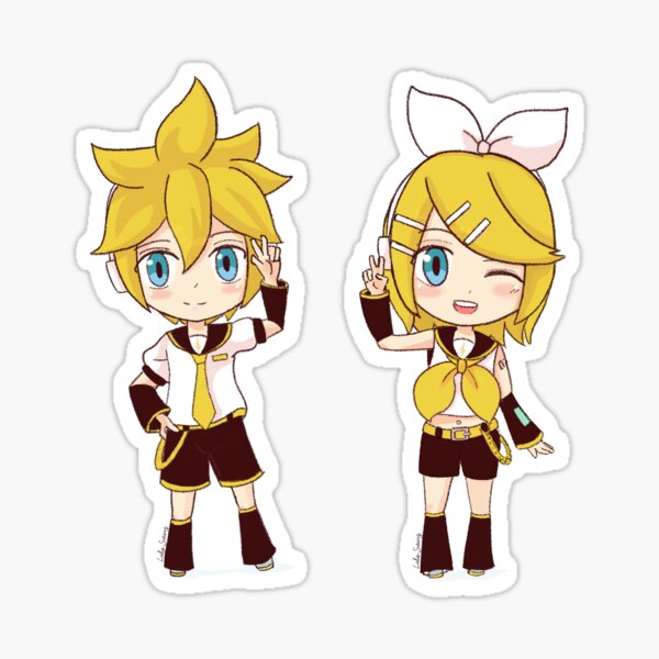 Sticker Rin Len Sticker By Lulisswarz Redbubble