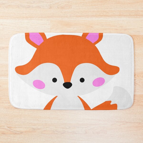 Item preview, Cute Fox Illustration Design Art Red fox cartoon Fluffy Cutesy Ginger  designed and sold by vanessavolk.