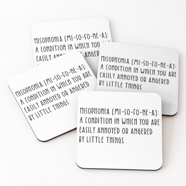 Item preview, Misophonia Definition Sticker designed and sold by mdearmannn.