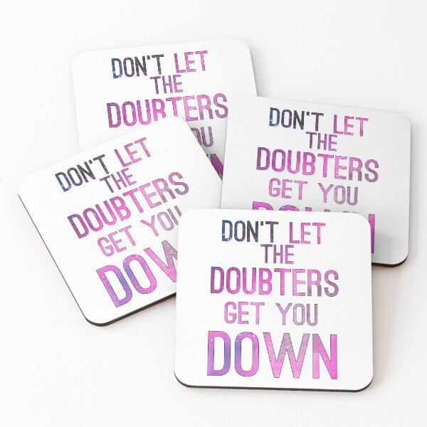 Item preview, Don't Let The Doubters Get You Down designed and sold by TheWriteShoppe.