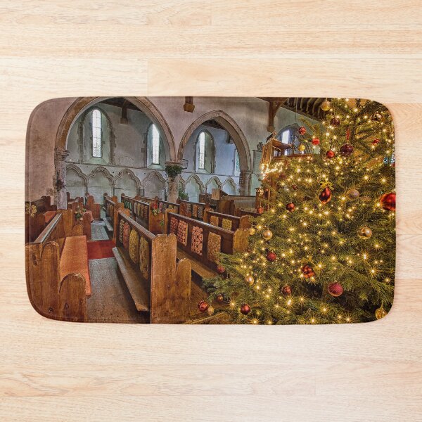 Artikelvorschau, Alkham Kirche zu Weihnachten entworfen und verkauft von Dave Godden.