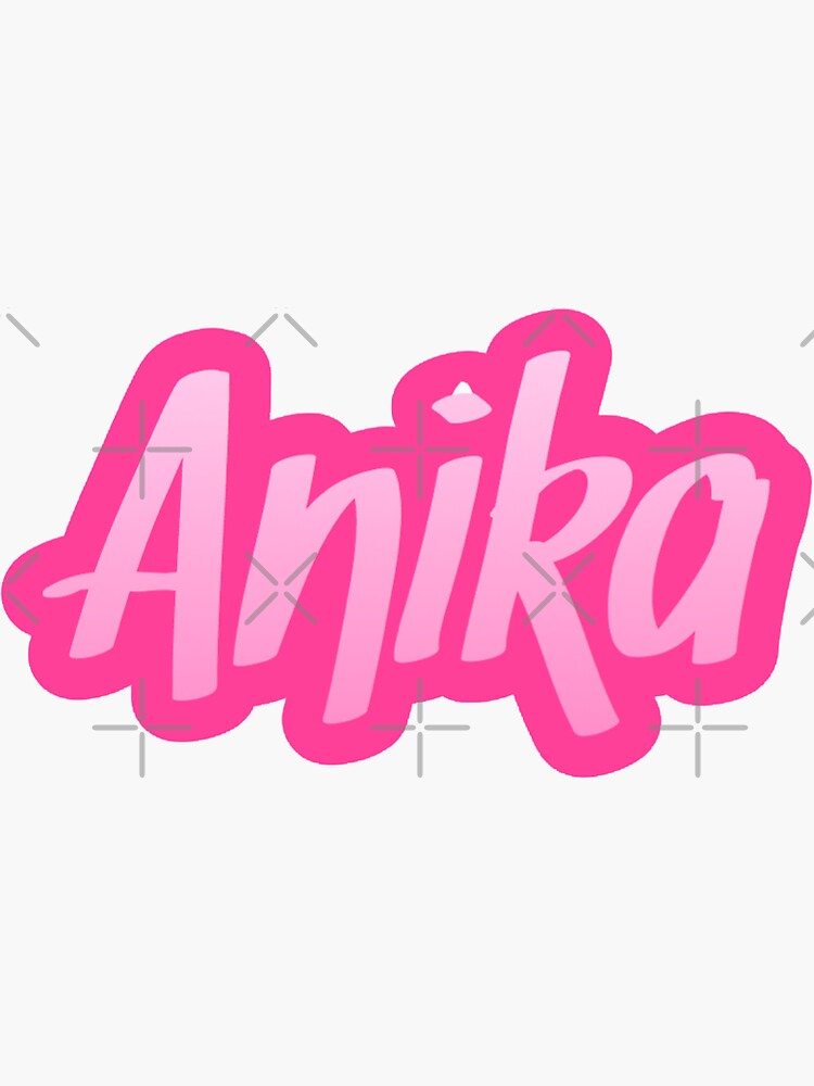 anika-name-sticker-by-kkatelin-redbubble