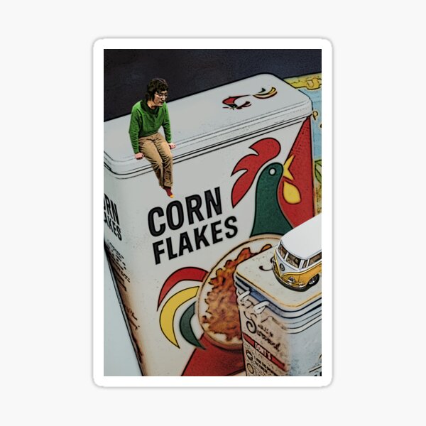 I am the Walrus - sitting on a corn flake waiting for the van to come Sticker