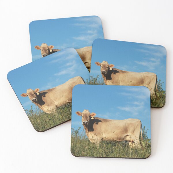 Item preview, Brown Swiss Cow on a Hill designed and sold by HMages.