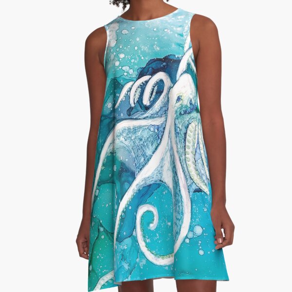 Deep A-Line Dress