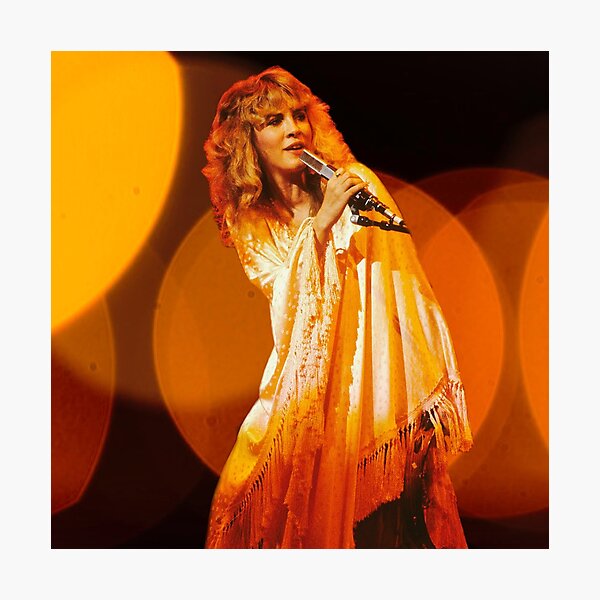 Stevie Nicks Warm Glow Photographic Print