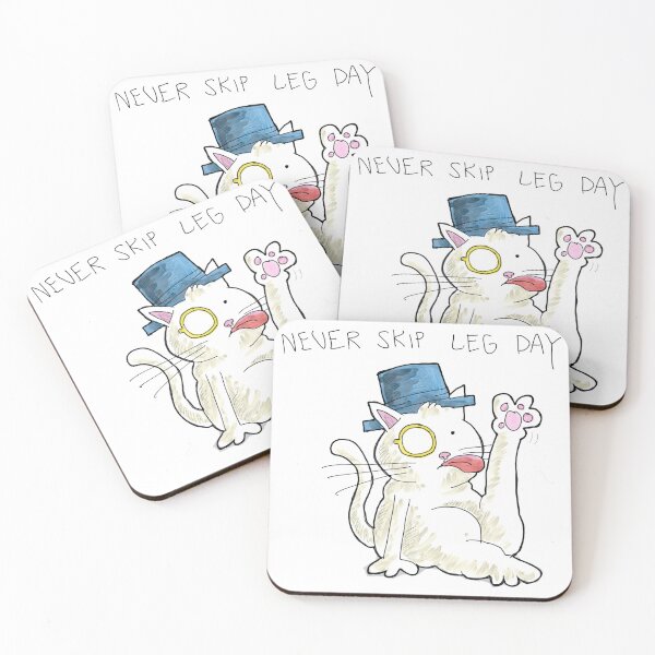 Item preview, Dapper Cat - Never skip leg day  designed and sold by johnnybuzt.