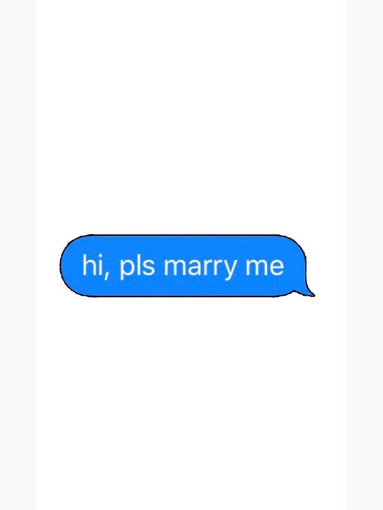 Please Marry Me Text Greeting Card By Boglojo Redbubble