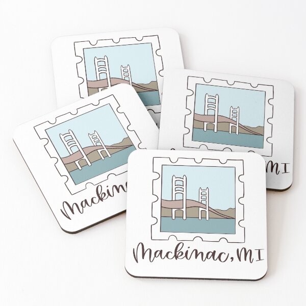 Item preview, Mackinac Bridge Stamp designed and sold by doodling-lauren.