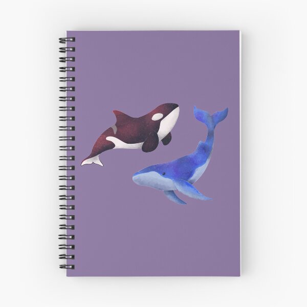 Item preview, Galaxy watercolor - Orca and Humpback designed and sold by Jupiterrings.