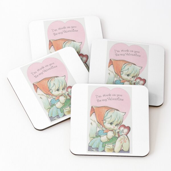 Item preview, Vintage Valentine Stuck on You designed and sold by MomOfArtists.