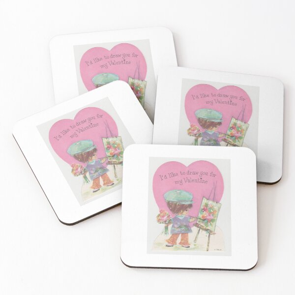 Item preview, Vintage Valentine with Artist designed and sold by MomOfArtists.